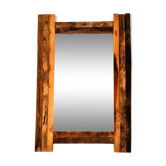 Recycled wood wall mirror