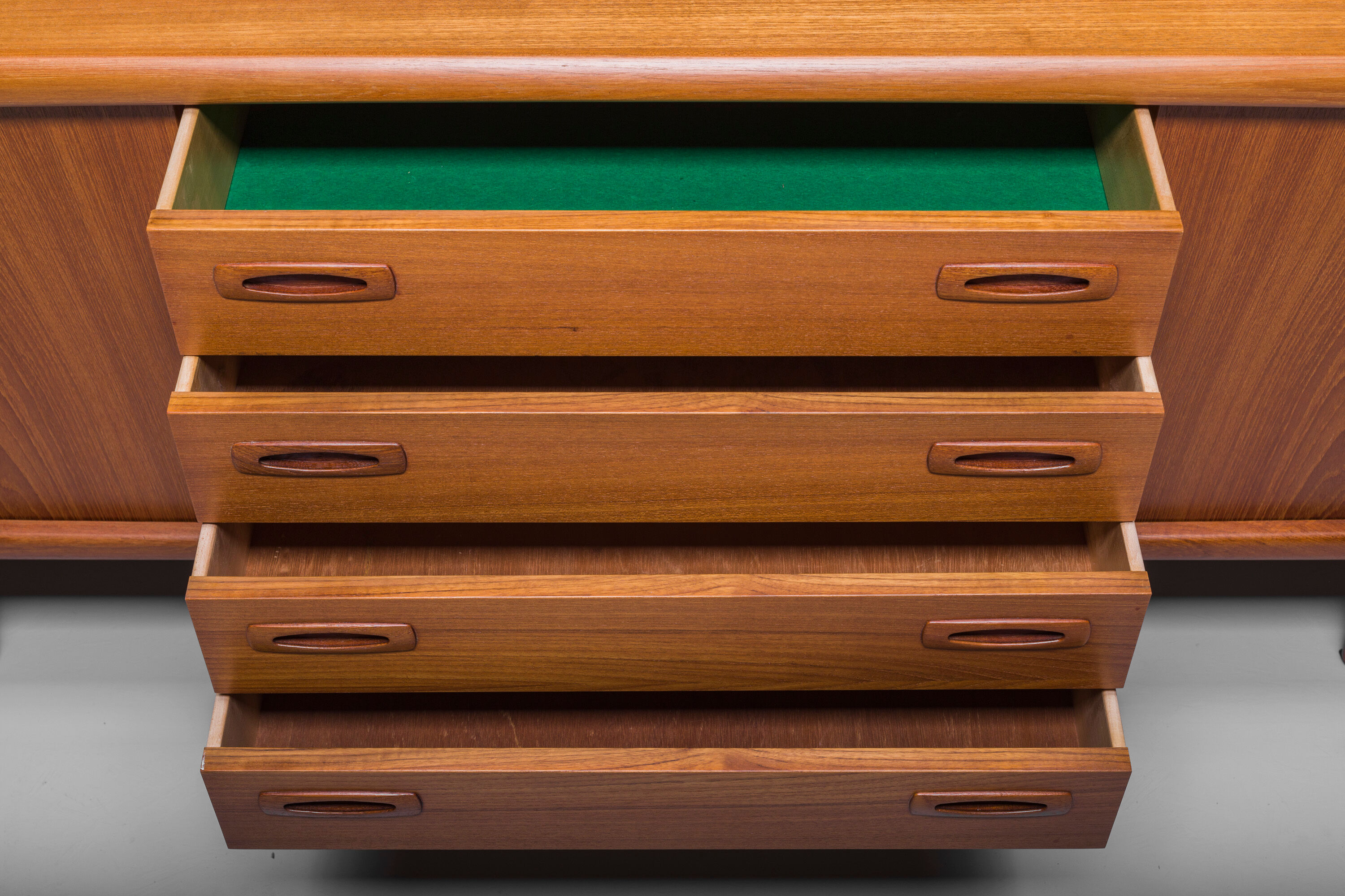Mid-Century Danish teak sideboard by HP Hansen