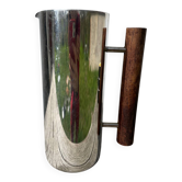 Guy Degrenne stainless steel and wood pitcher