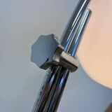 Design midcentury Harvey Guzzini style adjustable floor arc lamp, around 1970