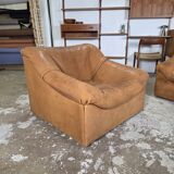 2x De Sede DS-46 vintage 1970s design leather lounge chair