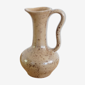 Vase en grès pyrité en forme d'aiguière