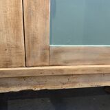 Green buffet and raw wood