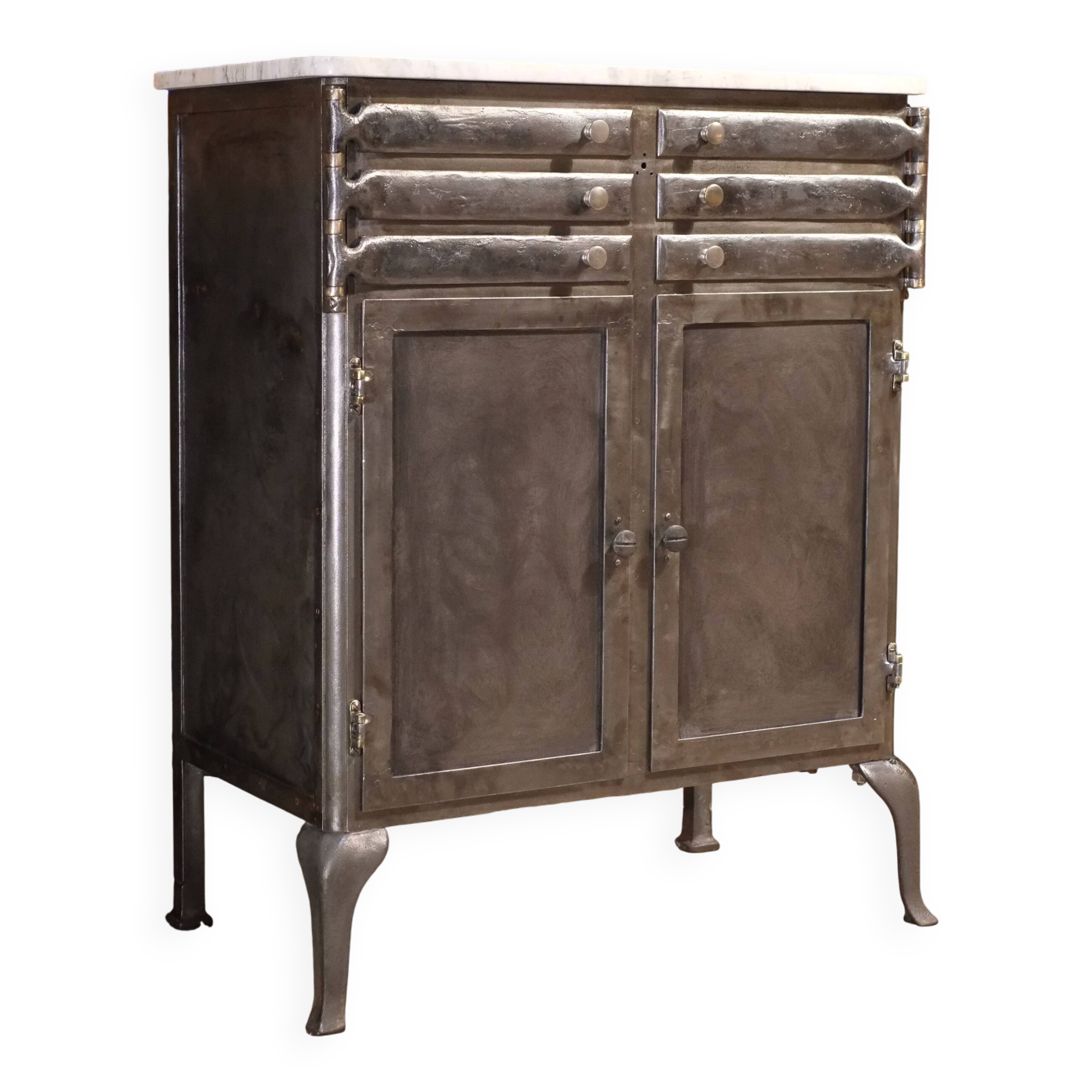 antique dentist's workbench from 1920 in industrial style