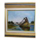 Oil on canvas . Boat cemetery. Finistère.