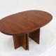 Vintage oval extendable dining table 1960s