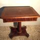 Table de travail bureau xixe siècle marqueté noyer érable palissandre