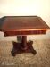 Work table desk 19th century inlaid walnut maple rosewood