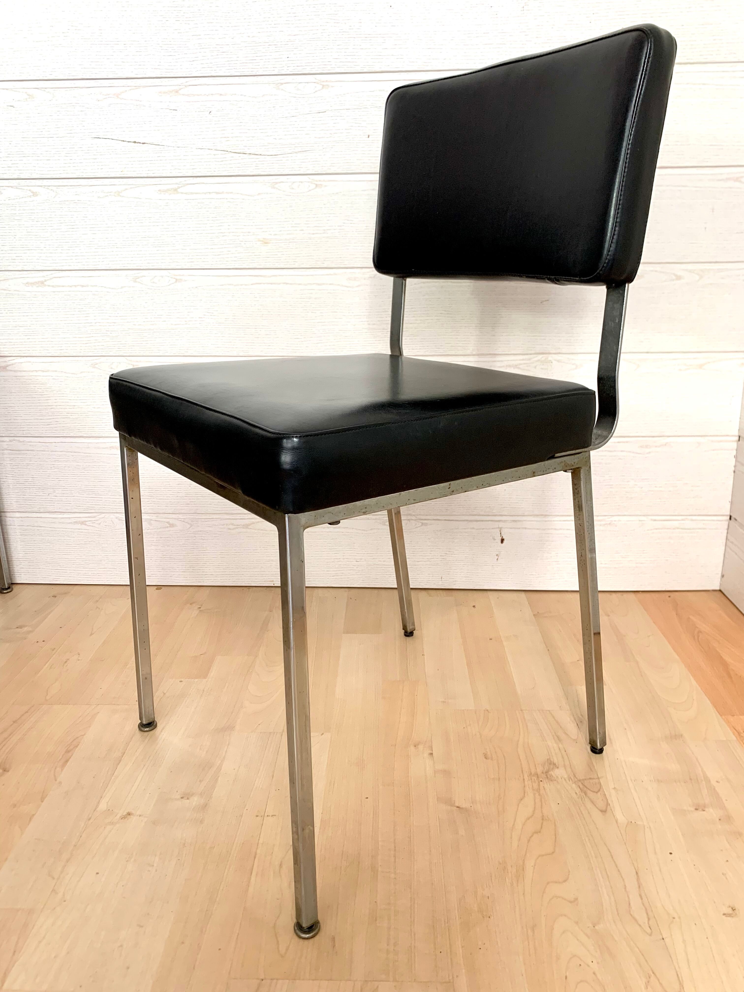 Série de 6 chaises de bureau vintage 1970