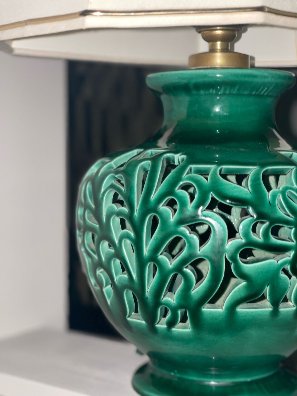 Antique ceramic lamp