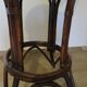 Set of 2 swivel bar stools / chairs - wood - cane - rattan - 80s