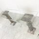 Vintage marble column console table Italy, 1960s