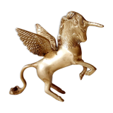 Bronze unicorn figure
