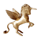 Bronze unicorn figure