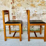 Pair of Scandinavian chairs, vintage circa 1970's