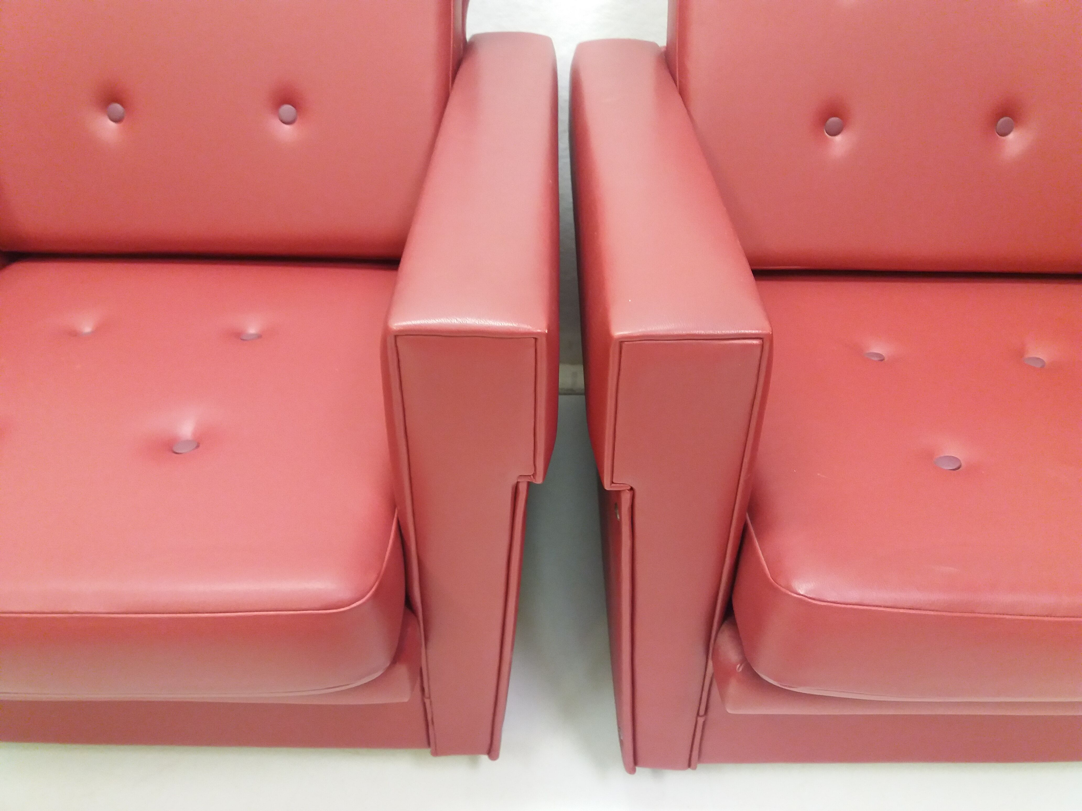 1970 Pair of Brussels style armchairs, Czechoslovakia