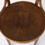 Coffee vintage armchair made of bentwood ca. 1950