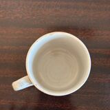 Set of 6 Digoin Sarreguemines Plaid cups and saucers