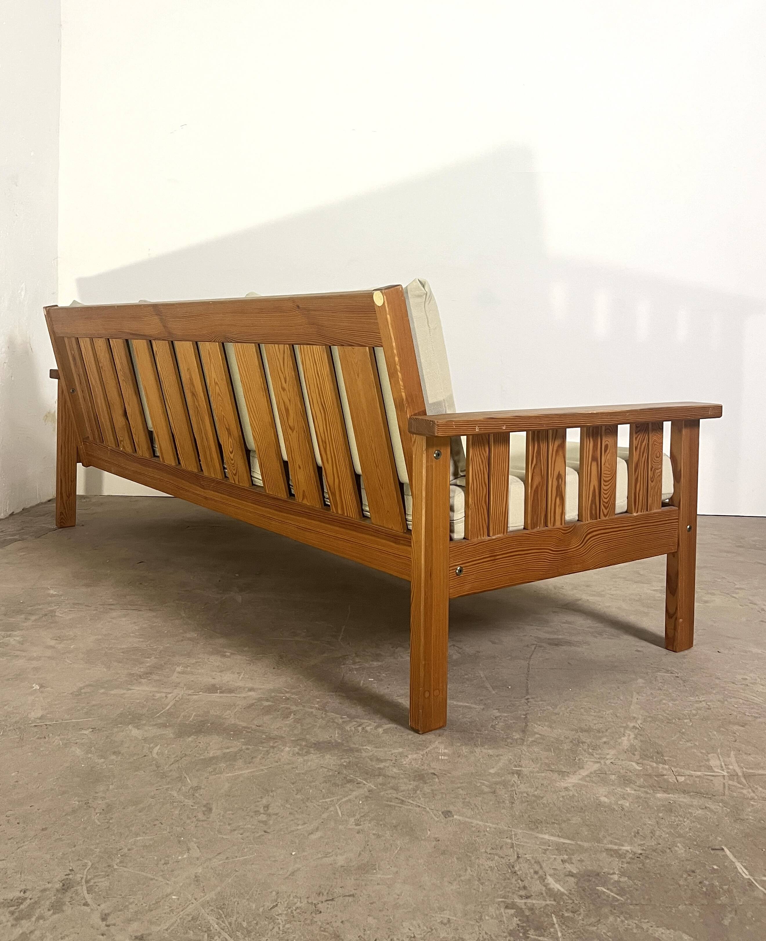 Vintage Scandinavian three-seater sofa