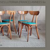 Set of 4 chairs Luterma banana 60s