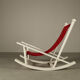 Gilles Sermadiras for Maison et Jardin, “Deauville” rocking chair, France, 1950