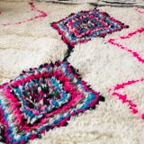 100% wool rug, handmade 225x150cm