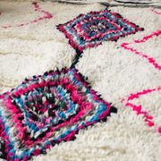 100% wool rug, handmade 225x150cm