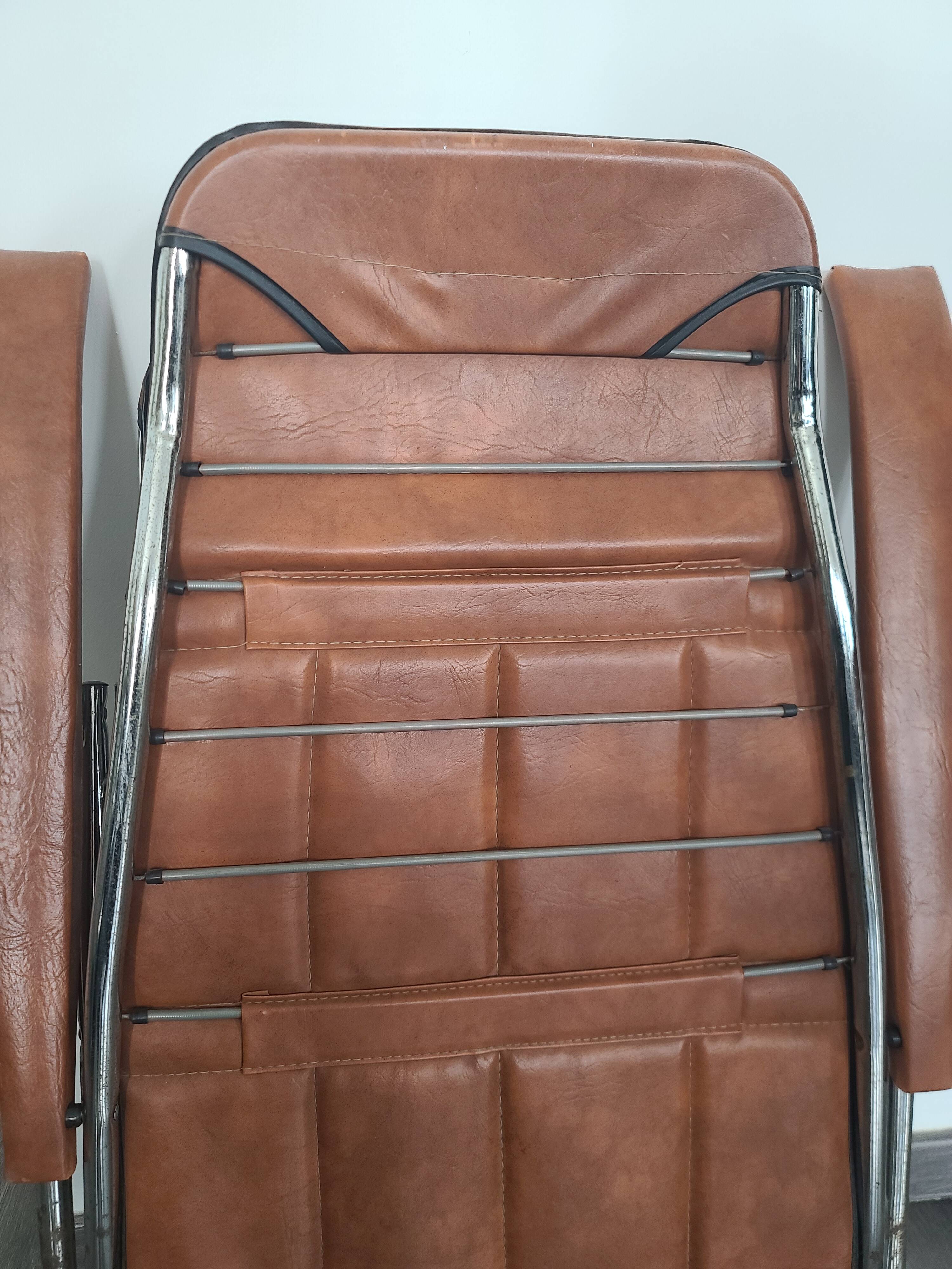 Maule Marga folding armchair, vintage Italian design, 70s