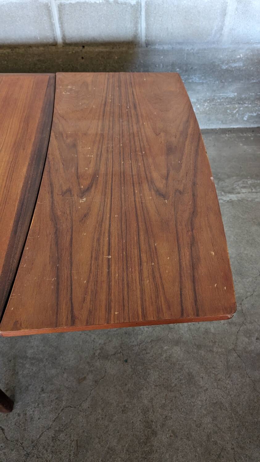 Table scandinave vintage avec rallonges