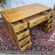 Nautical-style teak writing desk