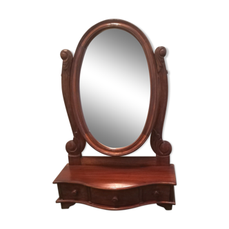 Miroir psychée à poser en merisier 40x59cm