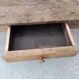 Farmhouse coffee table with solid wood drawer