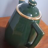 Teapot Apilcp Yves Deshoulières - Empire green and gold - 1980