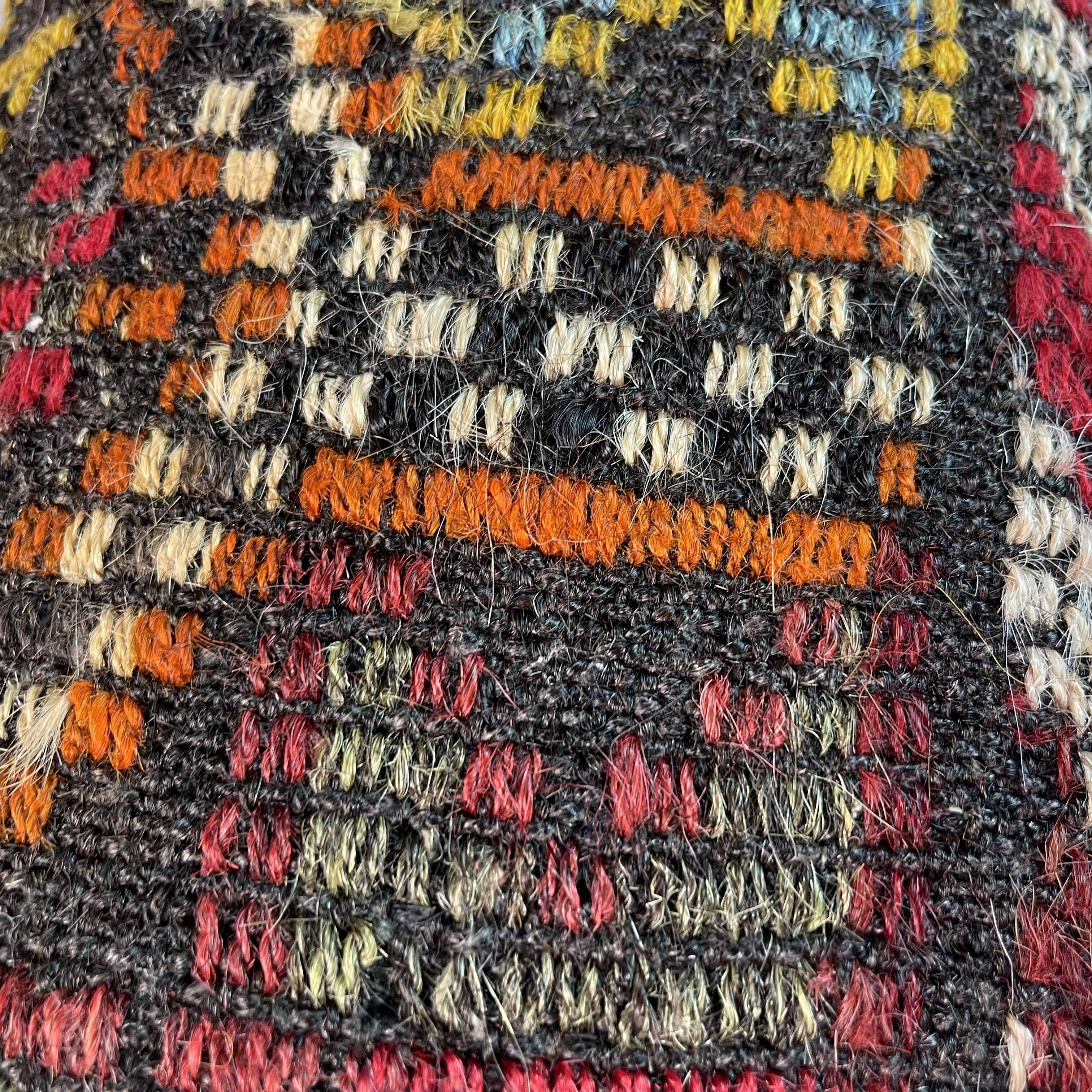 Vintage turkish kilim cushion cover , 30 x 60 cm