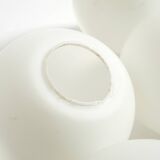 1960s Space Age brass ceiling lamp with 8 glass balls by Kaiser Leuchten