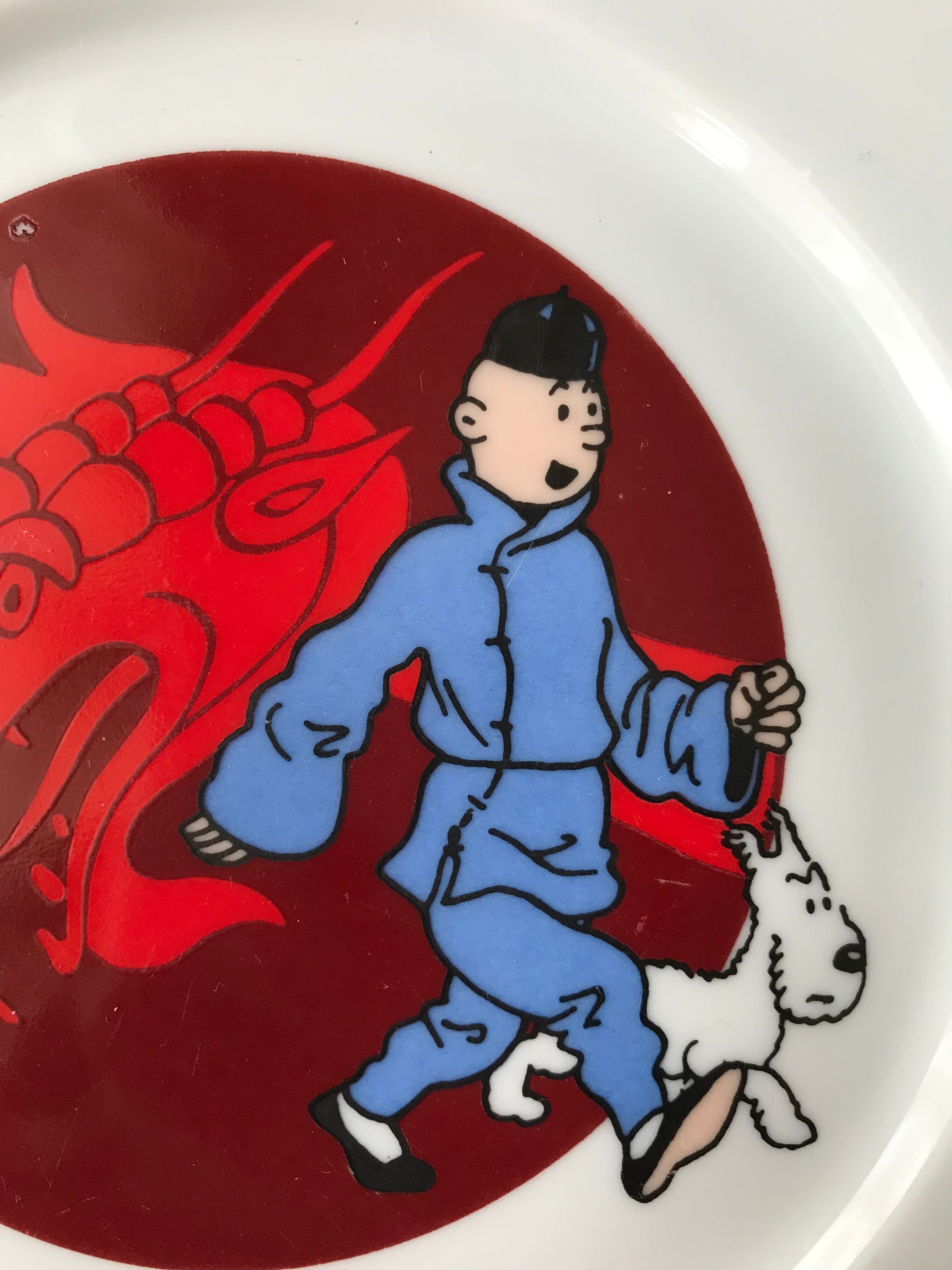 Tintin Plate, The Blue Lotus