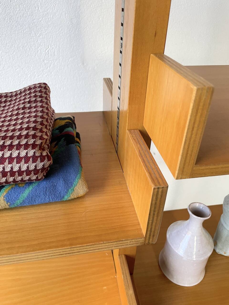 Bookcase on solid beech legs from the 80s