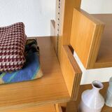 Bookcase on solid beech legs from the 80s