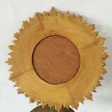 Mirror sun gilded wood
