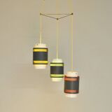Vintage Danish 3-Pendant Hanging Lamp