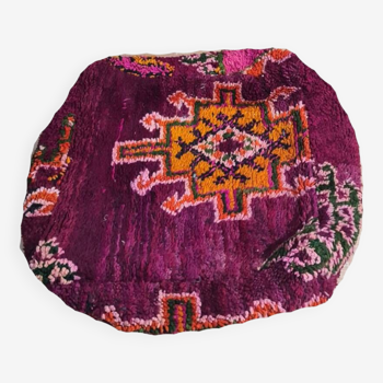 Handmade bohemian Berber pouf 60 X 60 X 25 CM