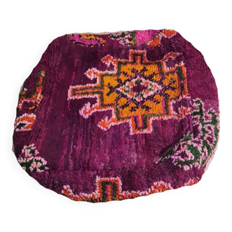 Handmade bohemian Berber pouf 60 X 60 X 25 CM