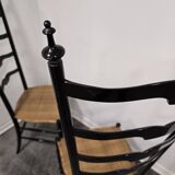 Chaises échelle Paolo Buffa pour Chiavari, Italie années 1950