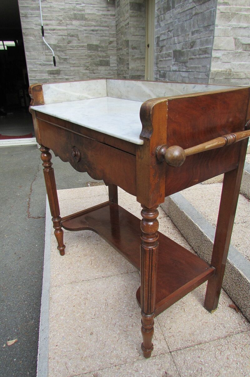 Louis Philippe period dressing table, walnut