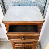 Old bedside, a niche and three drawers