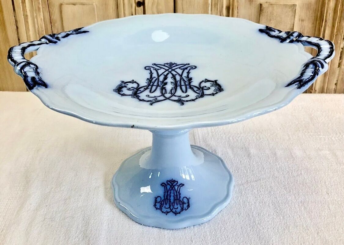 Old fruit bowl Brown Westhead Moore & co monogram XIX