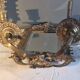 Pair of mirror sconces/candle holders in 19th-century bronze.