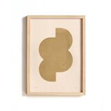 Collection of 4 abstract paintings on paper signed Eawy