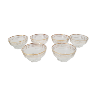 Art Deco cups with gold lisers