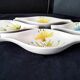 4 Ceramic Cups 60s Hand Decor